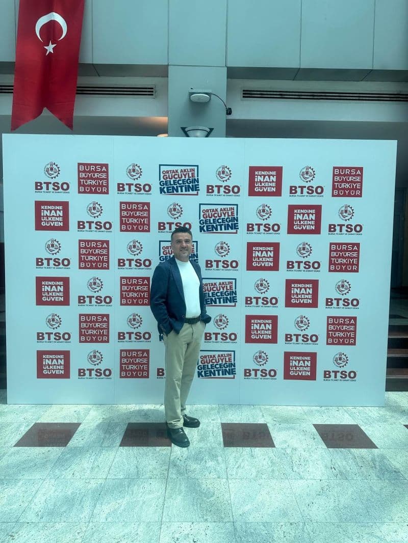 Cengiz Demir’in BTSO ziyareti sırasında çekilen fotoğrafı